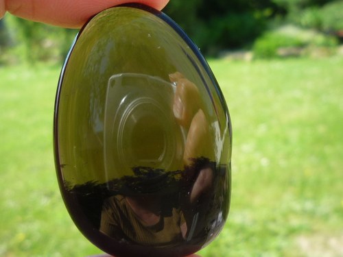Placička - obsidián kouřový B 2172 — foto 4