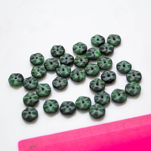 Korálky skleněné - zvlněné — foto 2