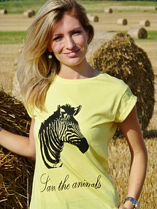 Dámské tričko Kejs - Save the animals - zebra — foto 2