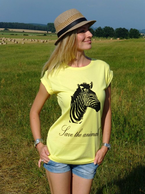 Dámské tričko Kejs - Save the animals - zebra — foto 3