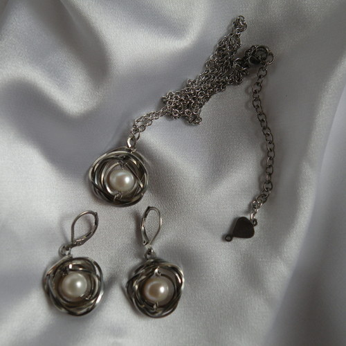 Perlové hnízdění-bílé — foto 2