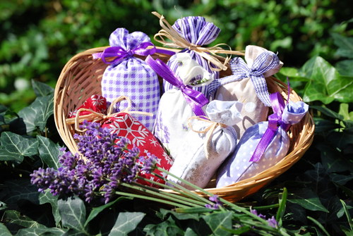 Pytlíček sušené levandule + vánoční motiv — foto 3