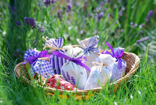 Pytlíček sušené levandule + vánoční motiv — foto 5