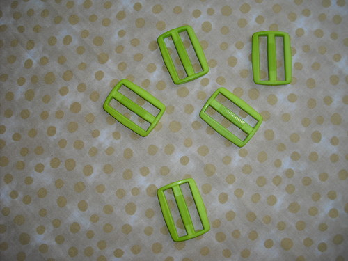 Průvlek - zelená neon 3cm SLEVA! — foto 2