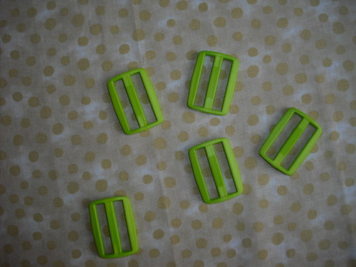 Průvlek - zelená neon 3cm SLEVA! — foto 3