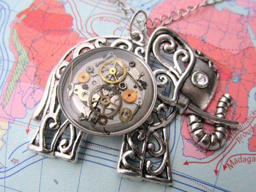 SLON.....steampunkový přívěsek II — foto 2