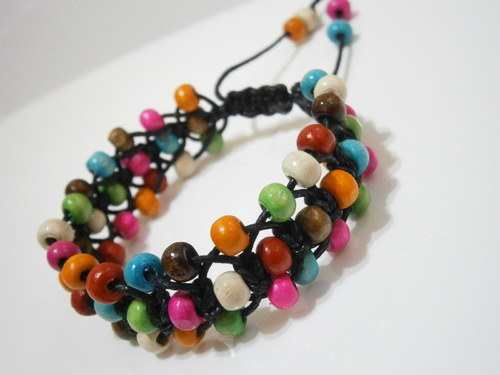 Shamballa náramek pestrobarevný — foto 2