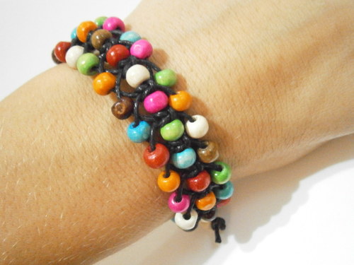 Shamballa náramek pestrobarevný — foto 3