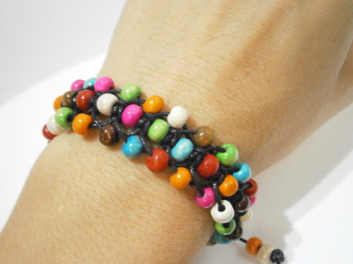 Shamballa náramek pestrobarevný — foto 4