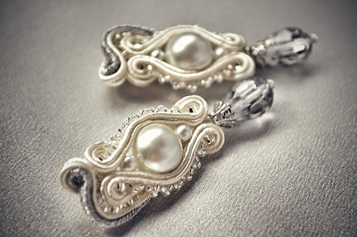 Wedding day soutache náušnice — foto 2