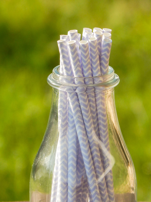 Papírová brčka - chevron — foto 2