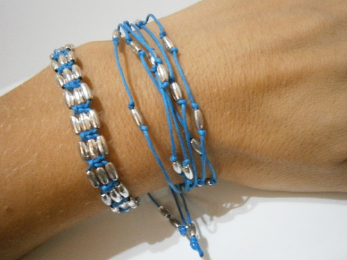 Decentní Shamballa náramky - 2ks — foto 6