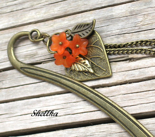Náušnice ,,MEADOW ORANGE BELLS,, — foto 6