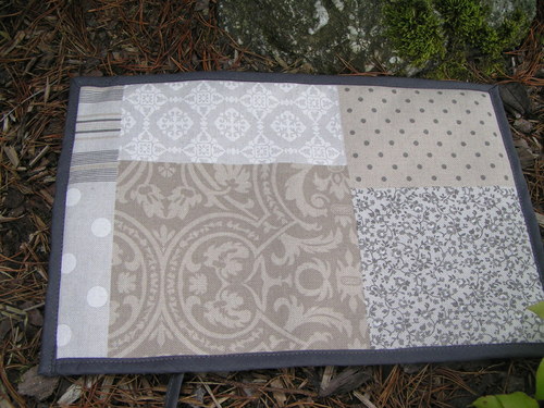 Obal na knihu - béžovohnědý patchwork — foto 4
