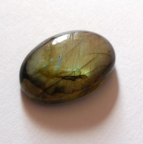 Labradorit - kabošon (23 x 16 mm) — foto 5