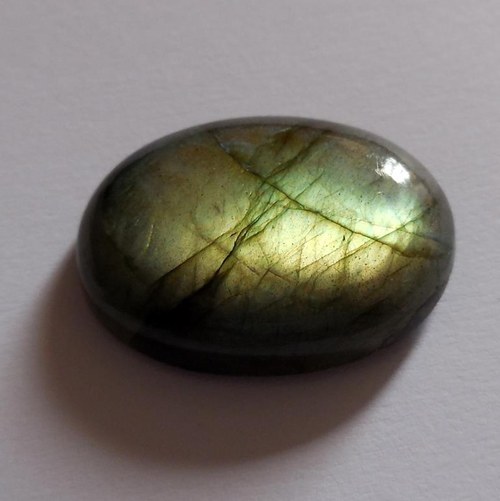 Labradorit - kabošon (31 x 23 mm) — foto 2