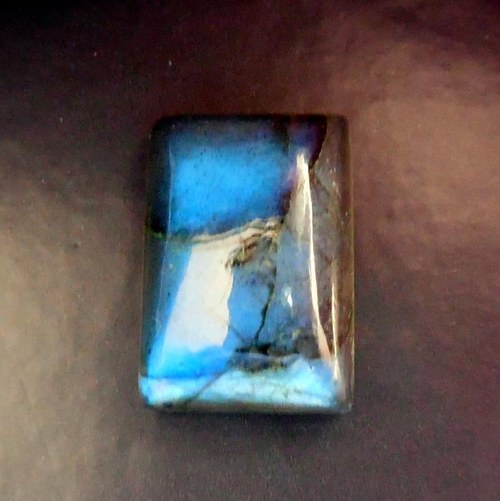 Labradorit - kabošon (20 x 14 mm) — foto 5