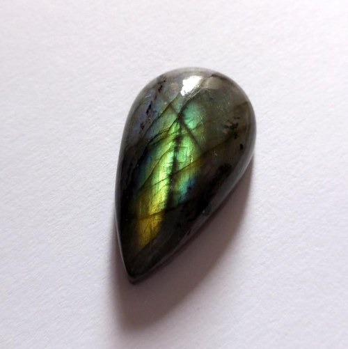 Labradorit - kabošon (33 x 19 mm) — foto 3