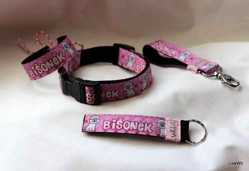 Obojek taft 2cm bišonek — foto 2