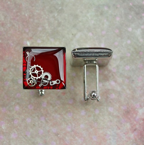 Manžetové knoflíčky /red/ — foto 2