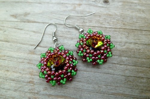 Náušnice Swarovski rivoli Berries — foto 2