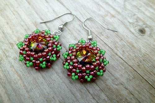 Náušnice Swarovski rivoli Berries — foto 3