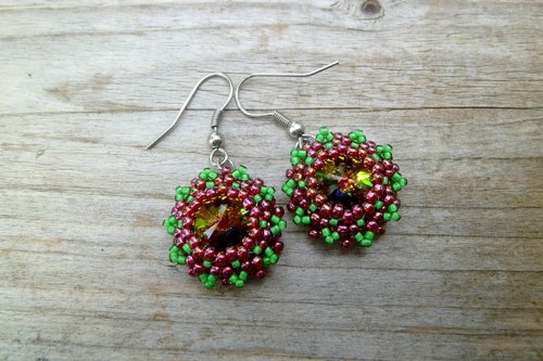 Náušnice Swarovski rivoli Berries — foto 4