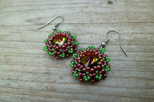 Náušnice Swarovski rivoli Berries — foto 5