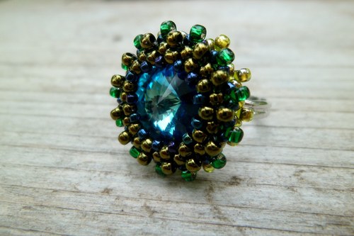 Swarovski prsten "Paví" — foto 2