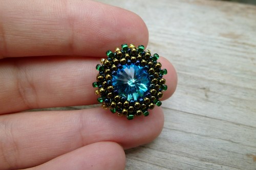 Swarovski prsten "Paví" — foto 4