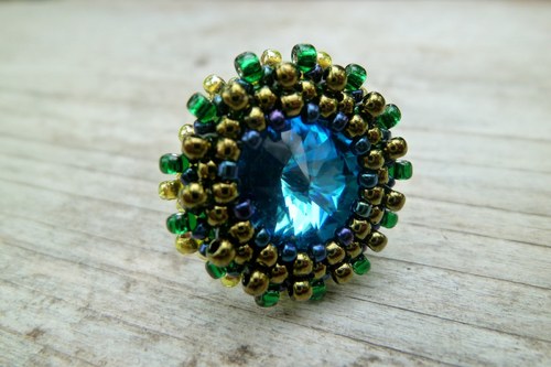 Swarovski prsten "Paví" — foto 5