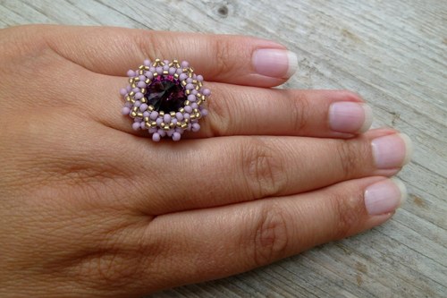 Swarovski prsten "Plumeria" — foto 4