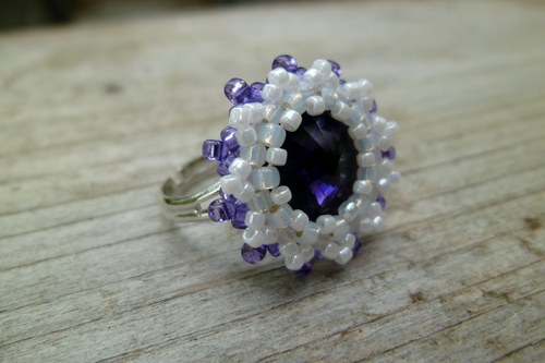 Swarovski prsten "Fialkový" — foto 4