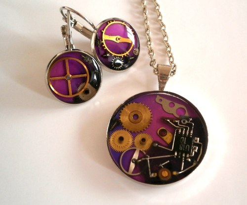 Fialová sada steampunk — foto 2