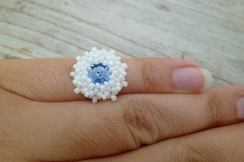 Swarovski prstýnek "Nebeský"- dětský! — foto 2