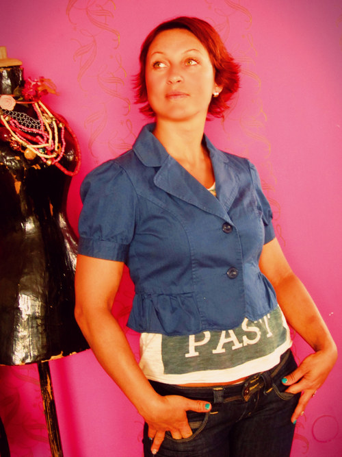 Sáčko denim blue — foto 2