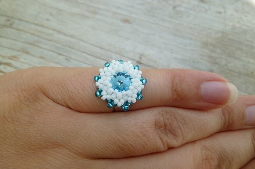 Swarovski prstýnek "Modrý"- dětský! — foto 2