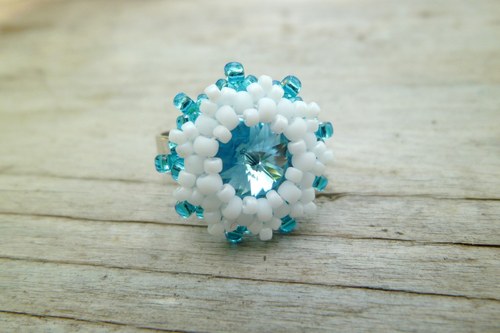 Swarovski prstýnek "Modrý"- dětský! — foto 3