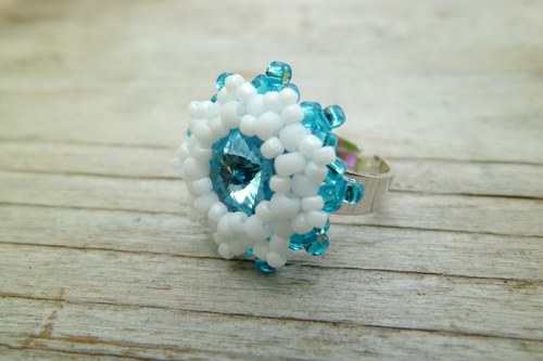 Swarovski prstýnek "Modrý"- dětský! — foto 4