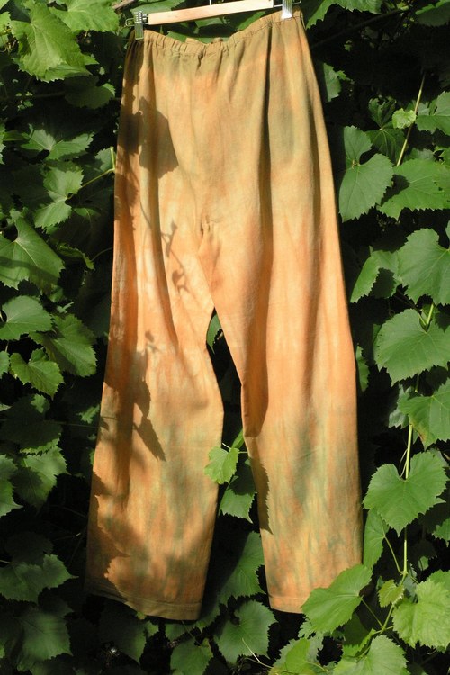 Kalhoty lněné – Ještěrky — foto 2