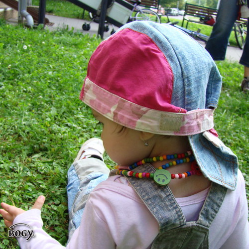 Veselý dívčí pirátek denim/pink — foto 2