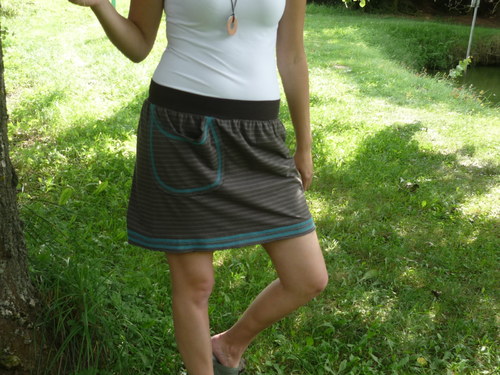 Úpletová sukýnka s kapsou — foto 2