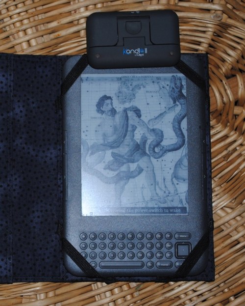 Obal na ebook (čtečku)/tablet - duhová kočka — foto 2