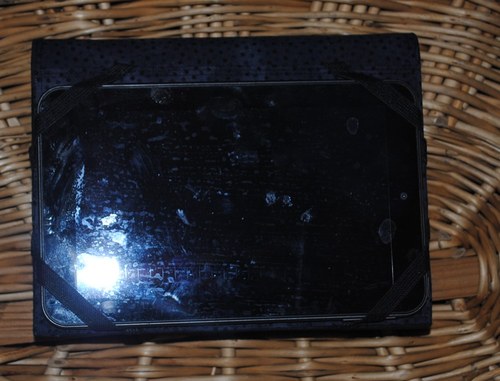 Obal na ebook (čtečku)/tablet - duhová kočka — foto 3