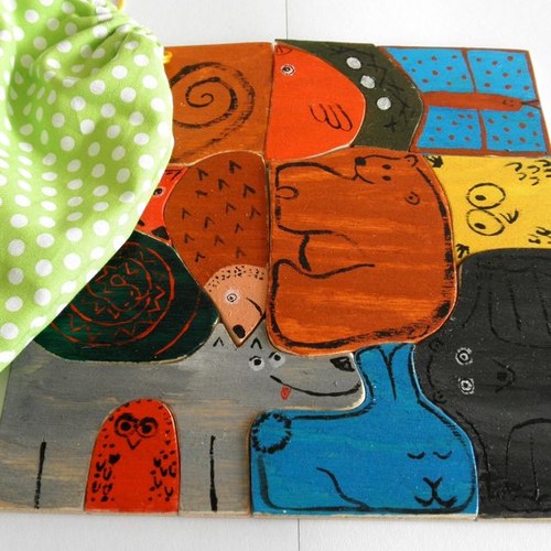 Puzzle s lesními zvířátky — foto 3