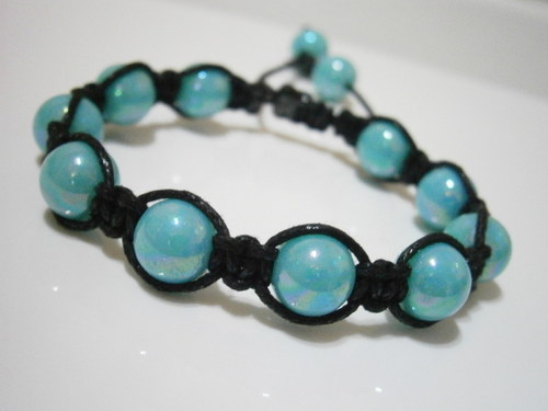 Tyrkysový náramek (shamballa) — foto 2