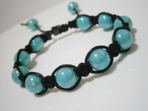 Tyrkysový náramek (shamballa) — foto 3