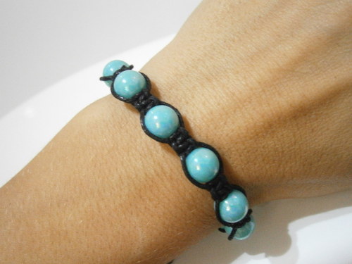 Tyrkysový náramek (shamballa) — foto 4