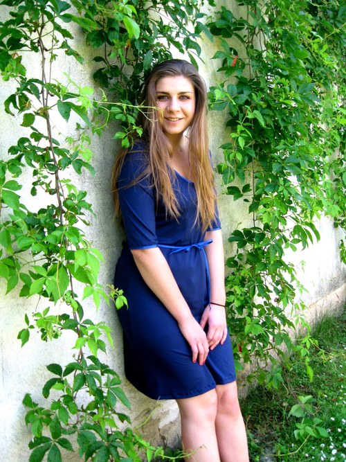 ŠATY - Simple modré — foto 3