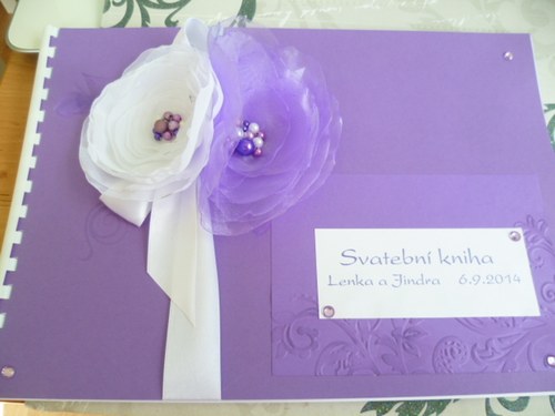 Fialová kniha hostů A4 — foto 2